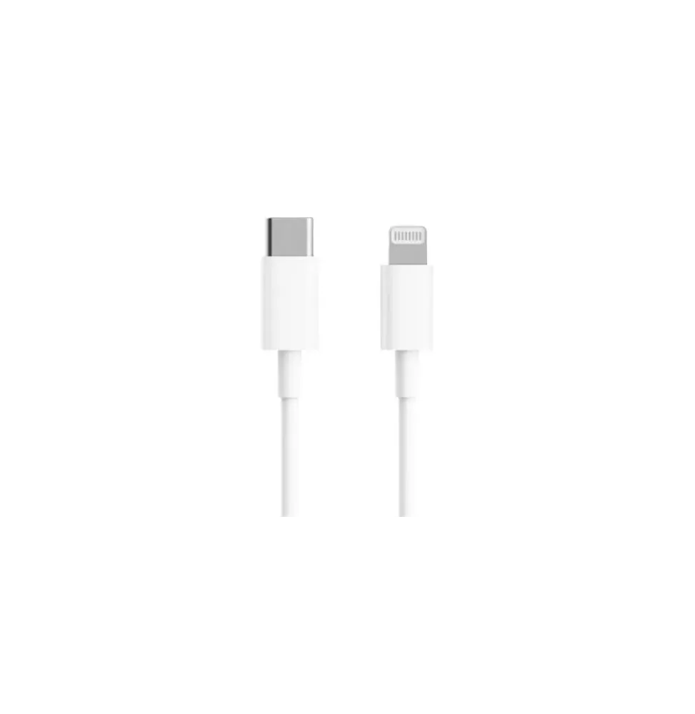 Cable usb 2.0 tipo-c lightning xiaomi bhr4421gl/ usb tipo-c macho - lightning macho/ hasta 18w/ 480mbps/ 1m/ blanco