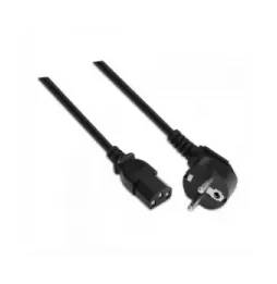 Cable alimentación aisens a132-0168/ cee(7-7) macho - c13 hembra/ hasta 1500w/ 3m/ negro