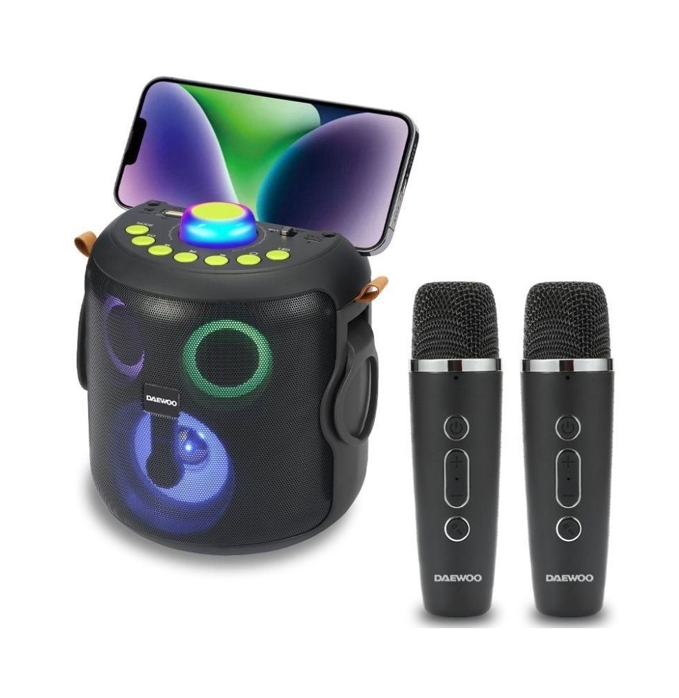 altavoz con bluetooth daewoo karaoke dw3008 15w 10