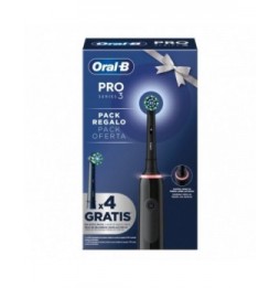 cepillo dental braun oralb series pro 3 3000 incluye 4 recambios negro