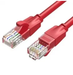 Cable de red rj45 utp vention iberh cat.6/ 2m/ rojo
