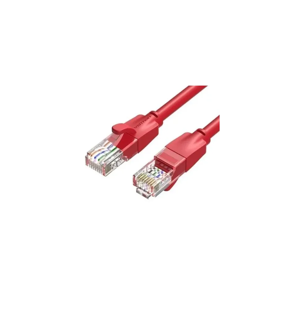Cable de red rj45 utp vention iberh cat.6/ 2m/ rojo
