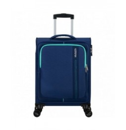 maleta de cabina american tourister sea seeker spinner 55cm 55x40x20cm 4 ruedas marino combate