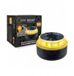 luz baliza de emergencia para coche sos road connected el2024 v16 homologada base imantada geolocalizable funciona a pilas