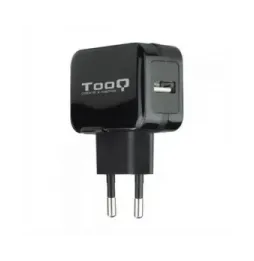 Cargador de pared tooq tqwc-1s01/ 1xusb/ 12w/ negro