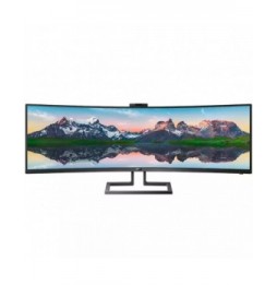 monitor profesional ultrapanoramico curvo philips 499p9h 488 dual qhd webcam multimedia regulable en altura negro