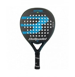 pala de padel bullpadel kitter x blue negra y azul