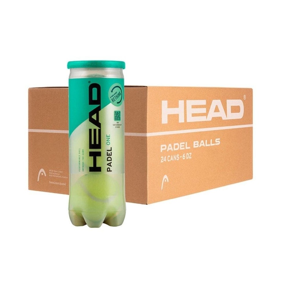 cajon bolas head padel one 24 packs de 3 unidades