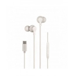 auriculares intrauditivos daewoo dw2016 con microfono usb tipoc blancos