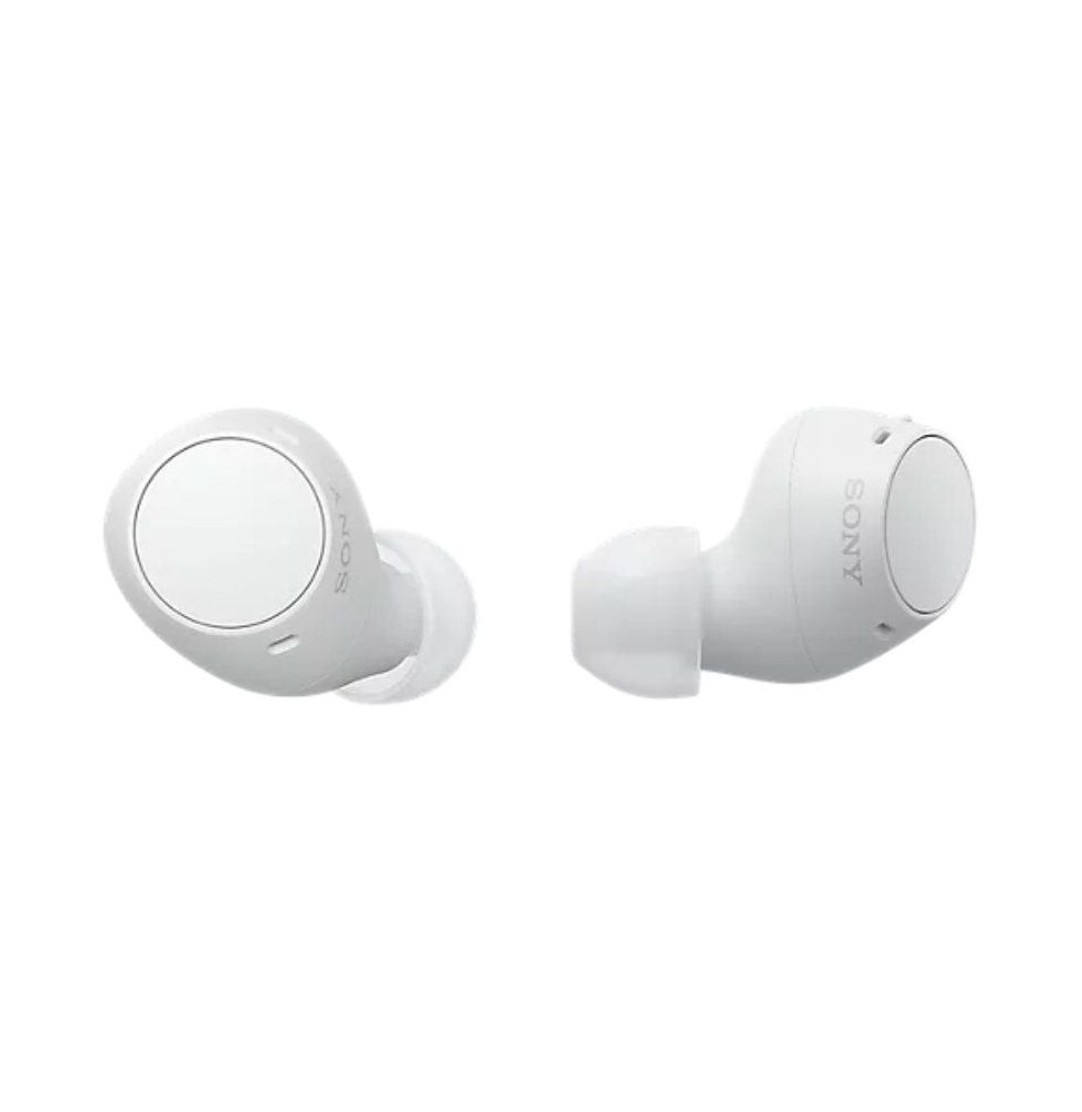 auriculares bluetooth sony wfc510 con estuche de carga autonomia 5h blancos