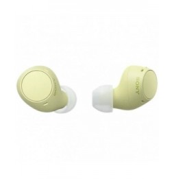 auriculares bluetooth sony wfc510 con estuche de carga autonomia 5h amarillos