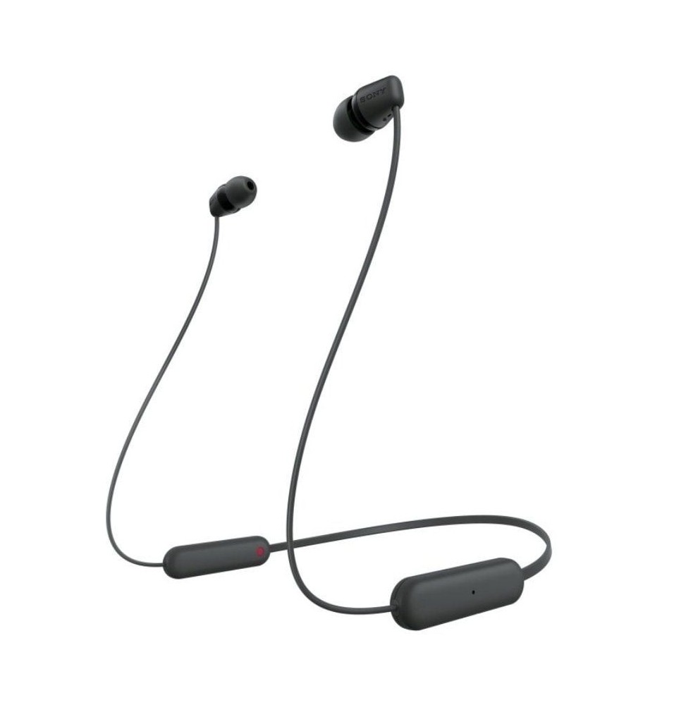 auriculares inalambrico intrauditivos sony wic100 con microfono bluetooth negros