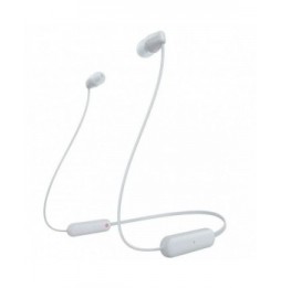 auriculares inalambrico intrauditivos sony wic100 con microfono bluetooth blancos