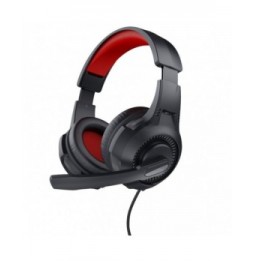 auriculares gaming con microfono trust gaming 24785 jack 35 rojos y negros