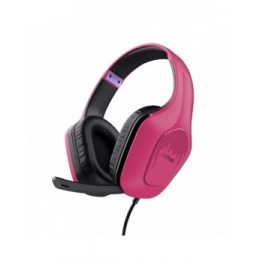 auriculares gaming con microfono trust gaming gxt 415 zirox jack 35 rosas