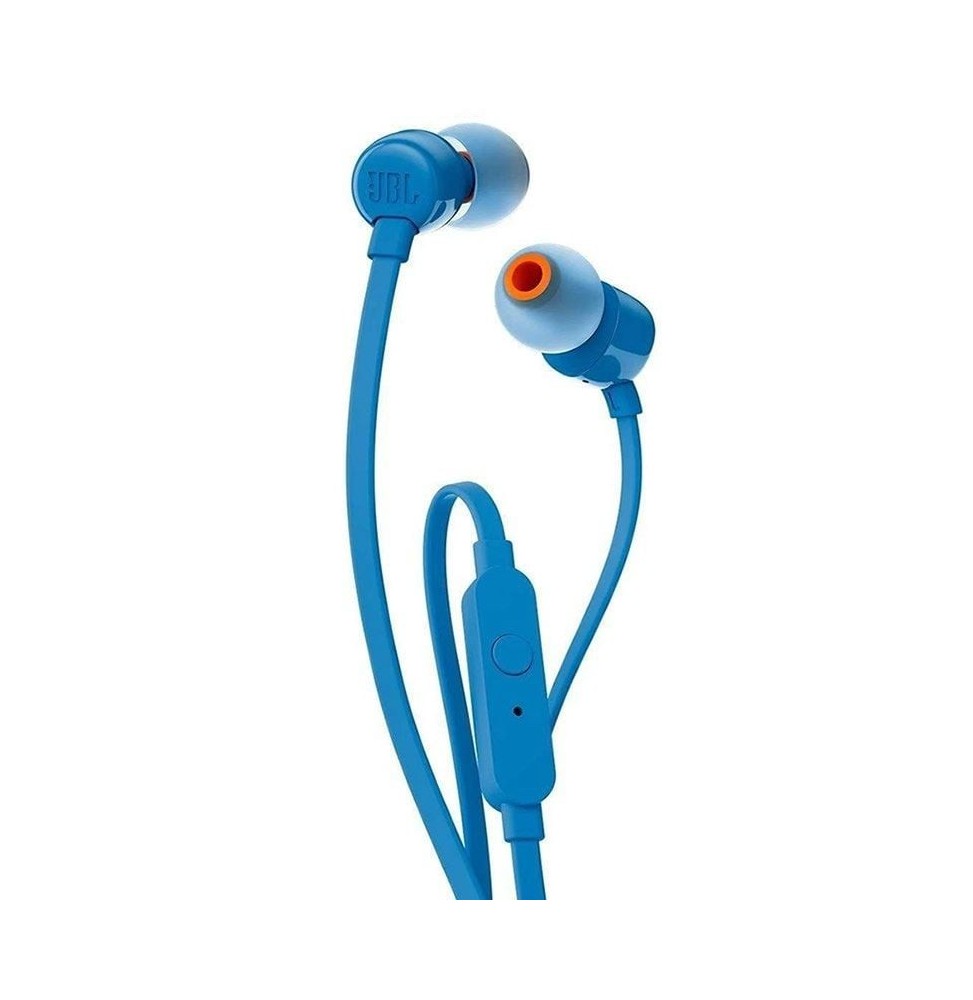 auriculares intrauditivos jbl tune 110 con microfono jack 35 azules