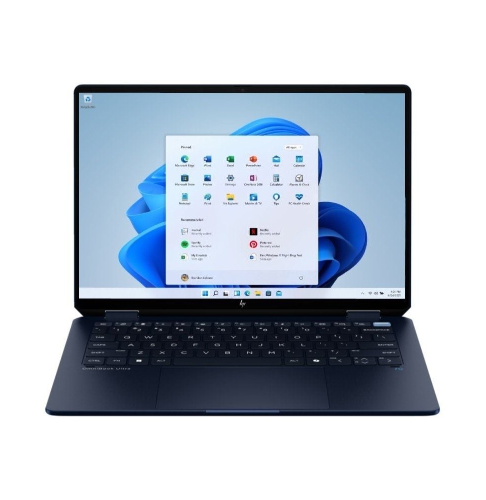 portatil convertible hp omnibook x flip 14fm0008ns intel core ultra 7258v 32gb 1tb ssd 14 tactil win11
