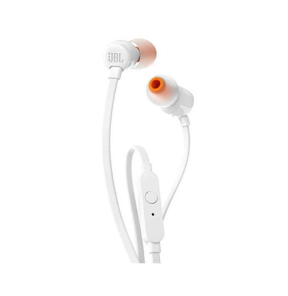 auriculares intrauditivos jbl tune 110 con microfono jack 35 blancos