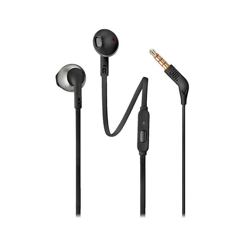 auriculares intrauditivos jbl tune 205 con microfono jack 35 negros