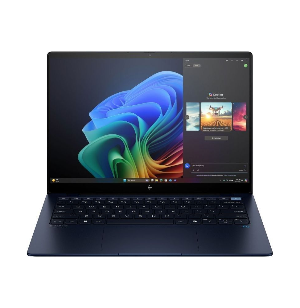 portatil hp elitebook ultra g1q 9m4e3at qualcomm snapdragon elite x1e78100 32gb 1tb ssd 14 tactil win11 pro