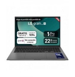 portatil lg gram 16zd90tgax78b intel core ultra 7255h 16gb 1tb ssd 16 sin sistema operativo