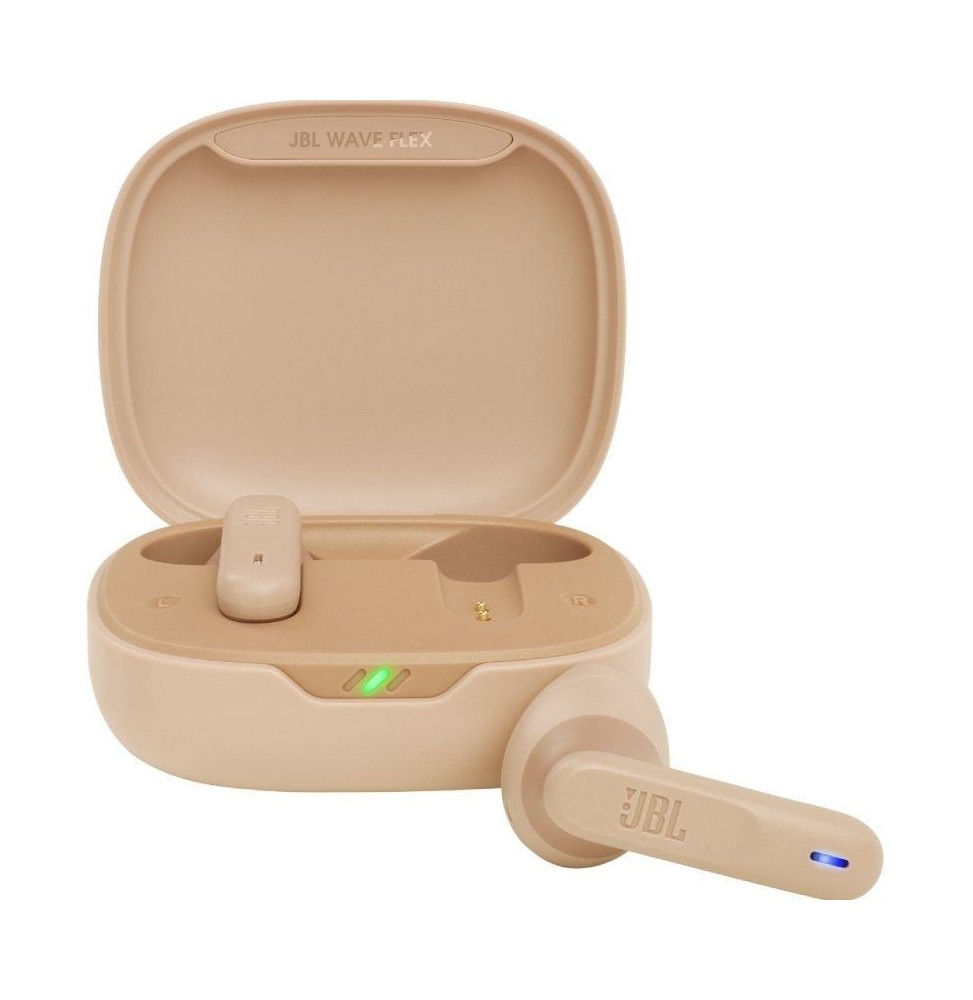 auriculares bluetooth jbl wave flex con estuche de carga autonomia 8h beige auriculares bluetooth jbl wave flex con estuche de carga autonomia 8h beige