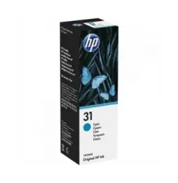 Botella de tinta original hp nº31/ cian