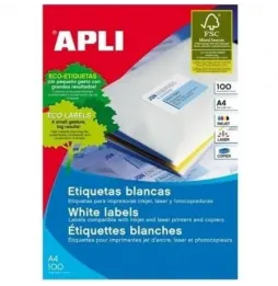 Comprar Etiquetas Adhesivas Apli 1273 70 x 37mm 100 Hojas