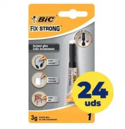 Comprar Caja de Pegamento en Tubo Bic Fix Strong 3g 24 unidades