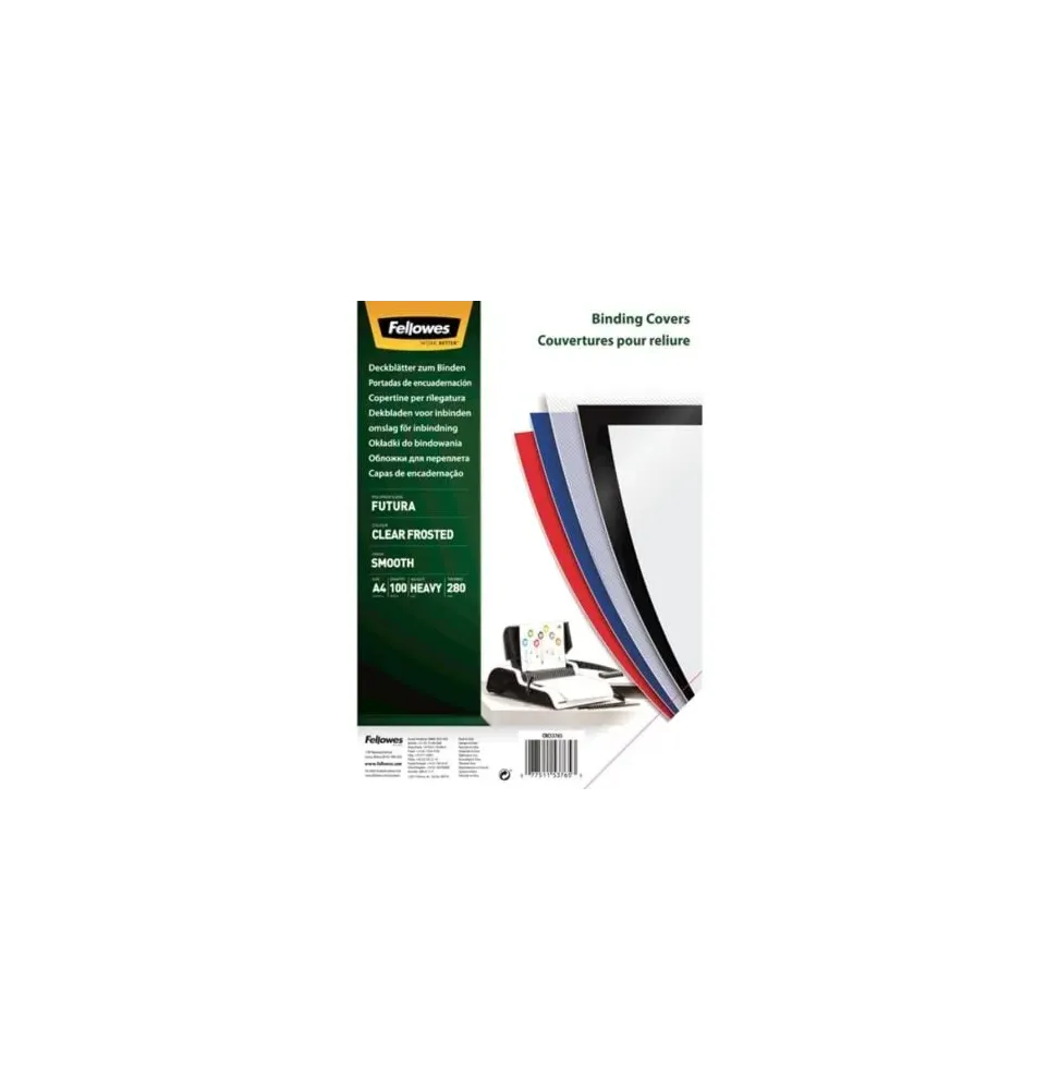 Comprar Portadas de Polipropileno Fellowes 5376503 A4 300 Micras 100 u