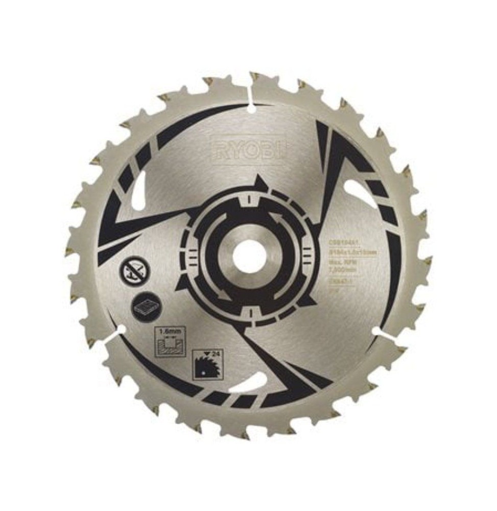 hoja para sierra de sable ryobi csb184a1 184mm compatible con r18cs70 one