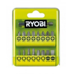 estuche de 21 puntas para atornillar ryobi rak17sd