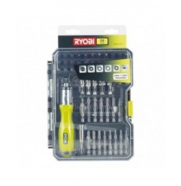 estuche de 59 puntas para atornillar ryobi rak59sd incluye destornillador