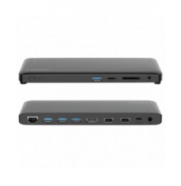 docking usb tipoc 2power doc0117a 4xusb 1xusb tipoc pd 2xhdmi 1xdisplayport 1xjack 1xrj45 1xlector tarjetas sd gris