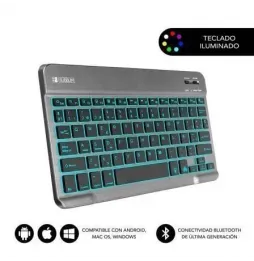 Teclado Compacto Inalámbrico Subblim Smart Backlit | Gris