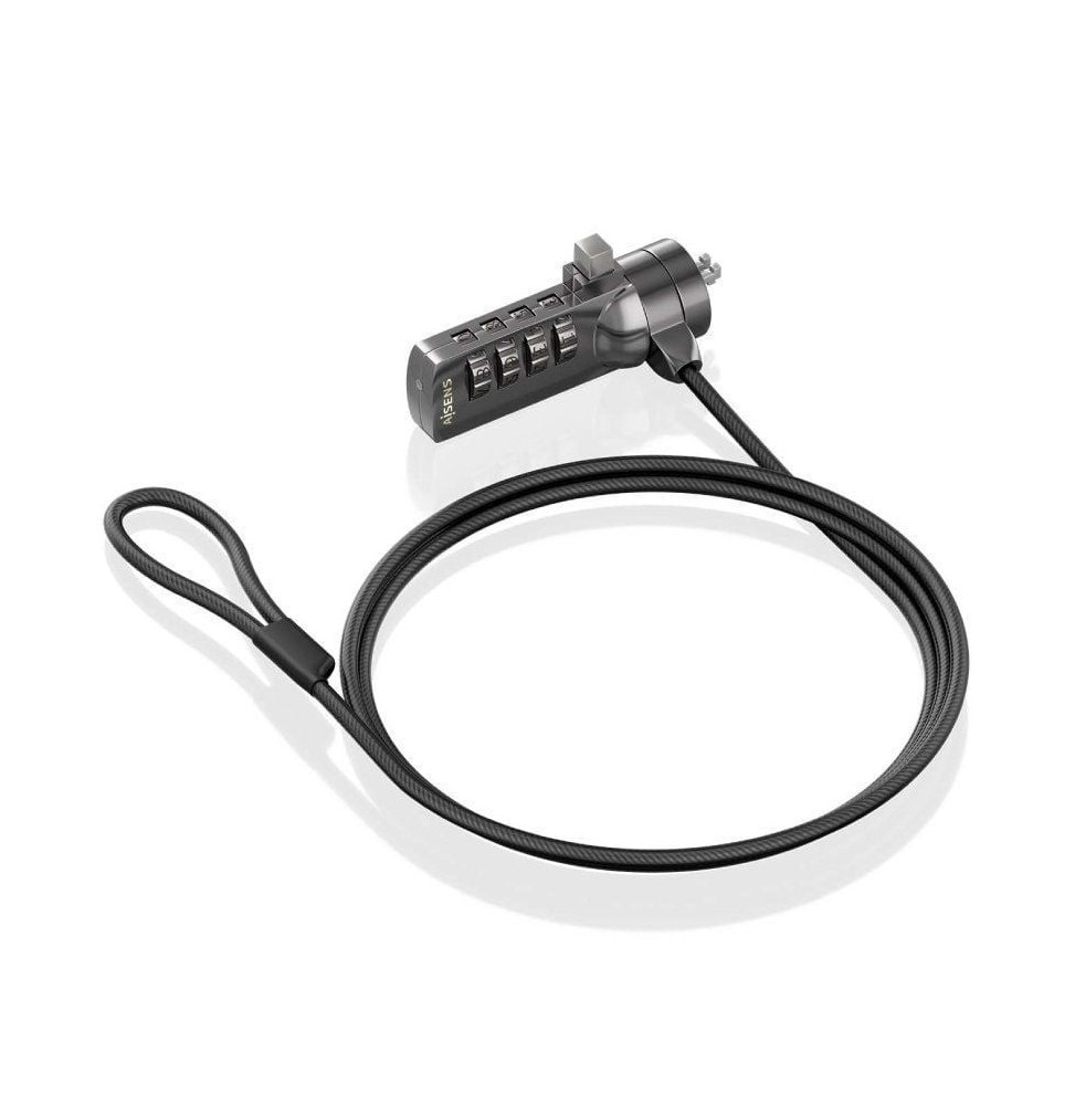 cable de seguridad para portatiles aisens aslkd40n03bk 15m