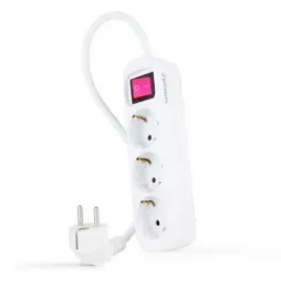 Comprar Regleta con Interruptor Nanocable 10380003 3 Tomas de Corrient