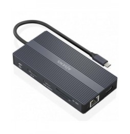 docking usb tipoc aisens asuc12p017gr 2xhdmi 4xusb 1xusb tipoc 1xrj45 1xdisplayport 1xlector tarjetas 1xusb tipoc pd