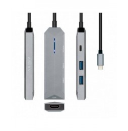 docking usb tipoc aisens asuc4p002gr 1xhdmi 2xusb 1xusb tipoc pd gris
