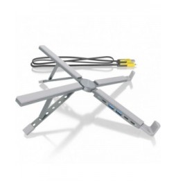 soporte de mesa docking usb tipoc aisens asuc4p021gr 2xusb 1xusb tipoc 1xusb tipoc pd gris