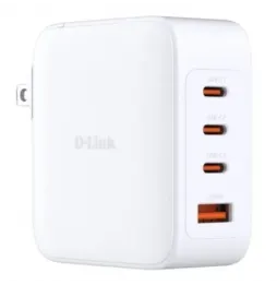 Cargador de pared gan d-link dcp-101/ 3xusb tipo-c/ 1xusb/ 100w