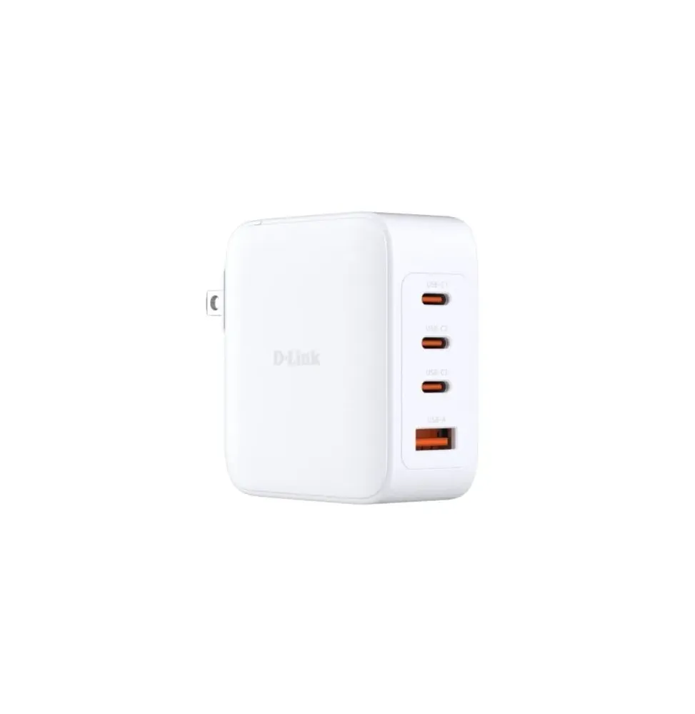 Cargador de pared gan d-link dcp-101/ 3xusb tipo-c/ 1xusb/ 100w