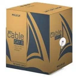 Bobina de cable rj45 utp phasak phr 6301 cat.6/ 305m/ gris