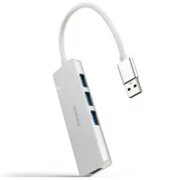 Hub usb 3.0 nanocable 10.16.4602/ 4xusb/ gris