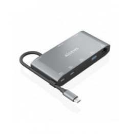 docking usb tipoc aisens asuc8p010gr 1xhdmi 1xvga 2xusb 1xrj45 2xusb tipoc 1xusb tipoc pd gris