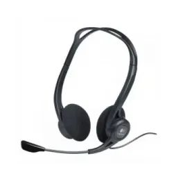 Auriculares logitech headset pc 960/ con micrófono/ usb/ negros