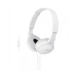 Auriculares sony mdrzx110apw/ con micrófono/ jack 3.5/ blancos