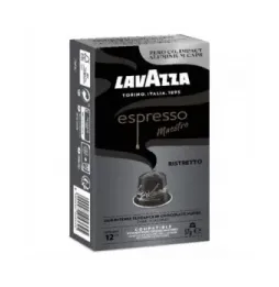 Cápsula lavazza espresso maestro ristretto para cafeteras nespresso/ caja de 10