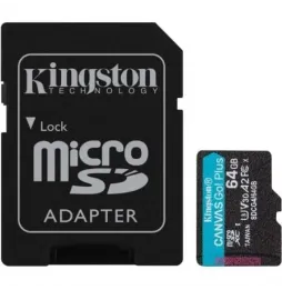 Comprar Tarjeta de Memoria Kingston CANVAS Go Plus 64GB microSD XC con