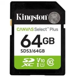 Comprar Tarjeta de Memoria Kingston CANVAS Select Plus 64GB SD XC Clas